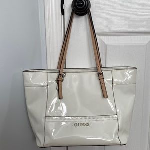 Guess White Purse Cute